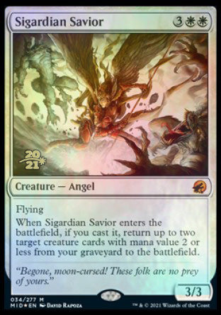 Sigardian Savior [Innistrad: Midnight Hunt Prerelease Promos] | Exor Games New Glasgow