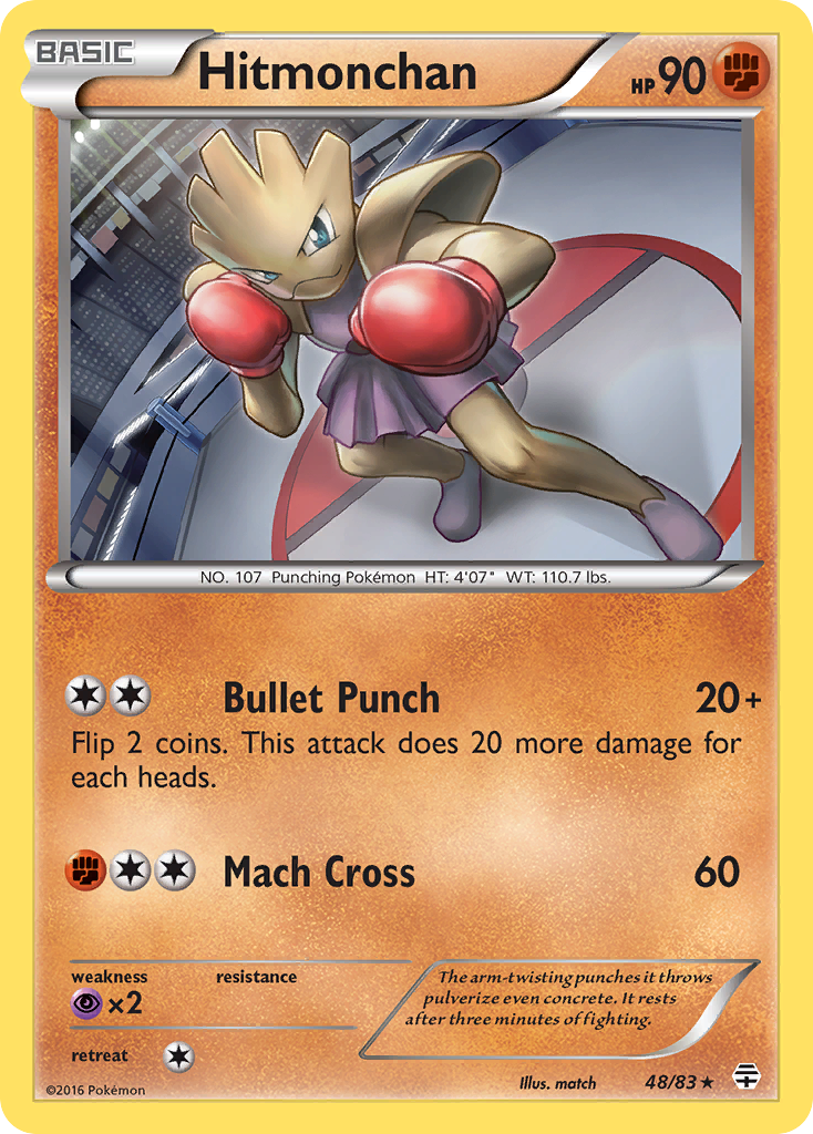 Hitmonchan (48/83) [XY: Generations] | Exor Games New Glasgow