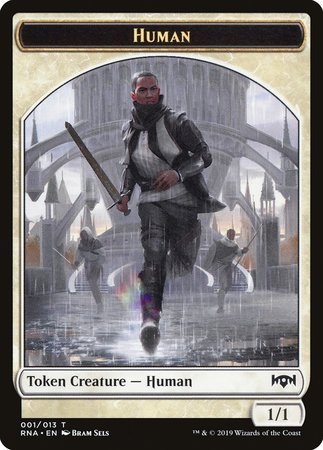 Human Token [Ravnica Allegiance Tokens] | Exor Games New Glasgow