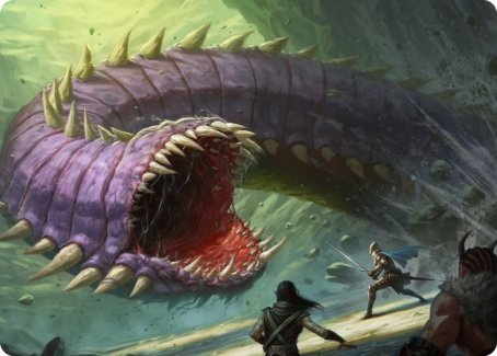 Purple Worm Art Card [Dungeons & Dragons: Adventures in the Forgotten Realms Art Series] | Exor Games New Glasgow