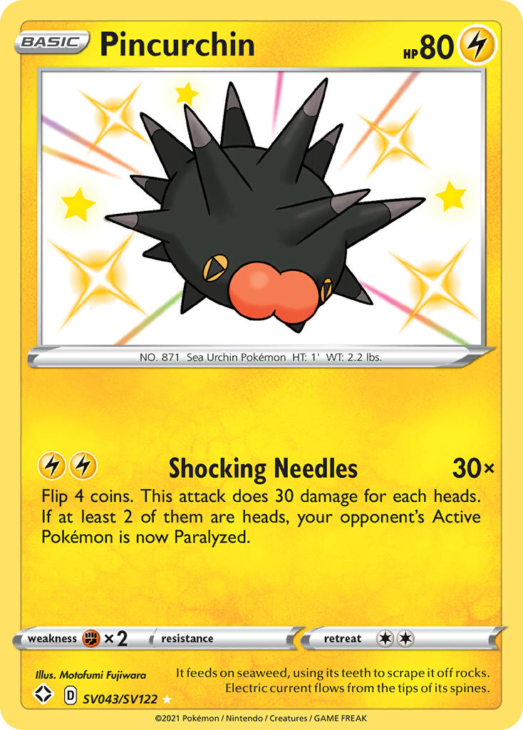 Pincurchin (SV043/SV122) [Sword & Shield: Shining Fates] | Exor Games New Glasgow