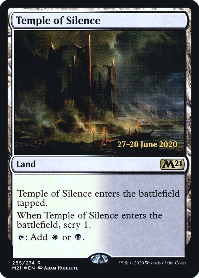 Temple of Silence  [Core Set 2021 Prerelease Promos] | Exor Games New Glasgow