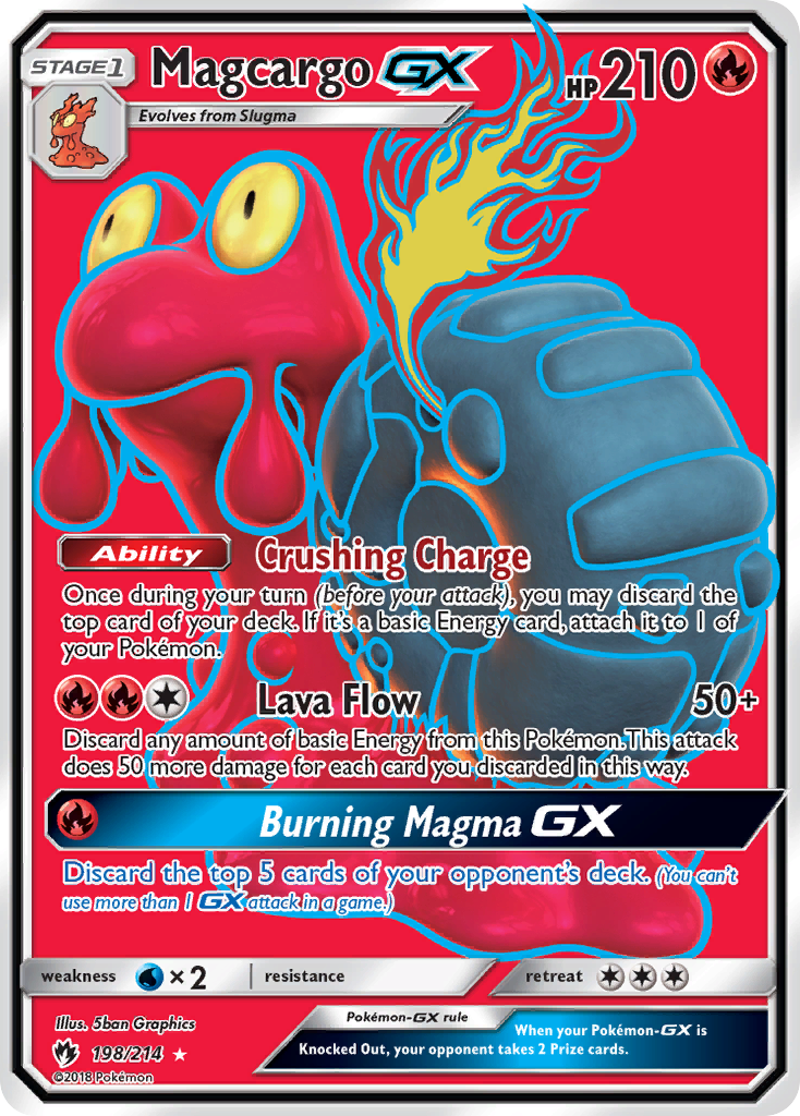 Magcargo GX (198/214) [Sun & Moon: Lost Thunder] | Exor Games New Glasgow