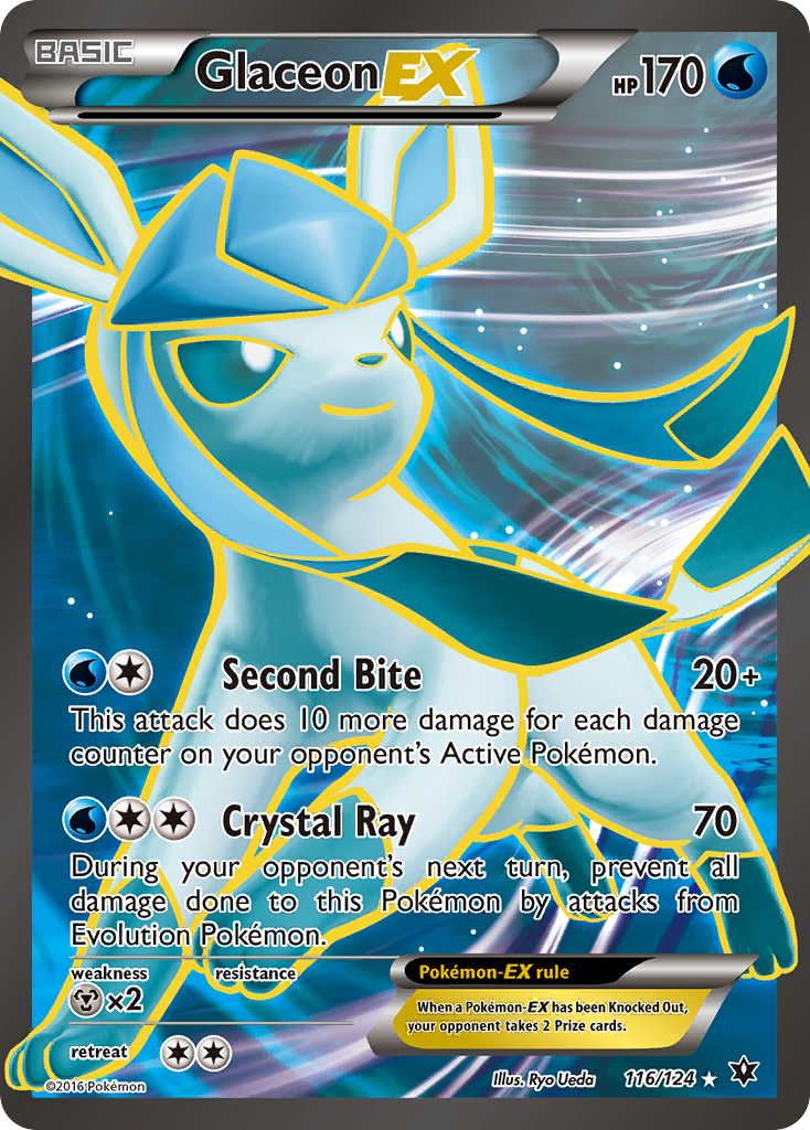 Glaceon EX (116/124) [XY: Fates Collide] | Exor Games New Glasgow