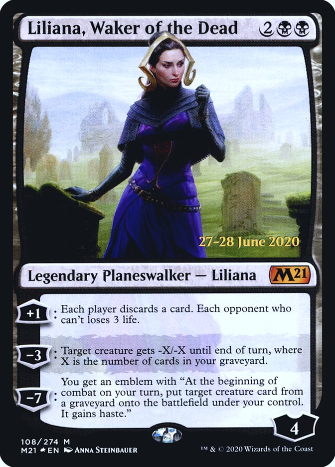 Liliana, Waker of the Dead  [Core Set 2021 Prerelease Promos] | Exor Games New Glasgow