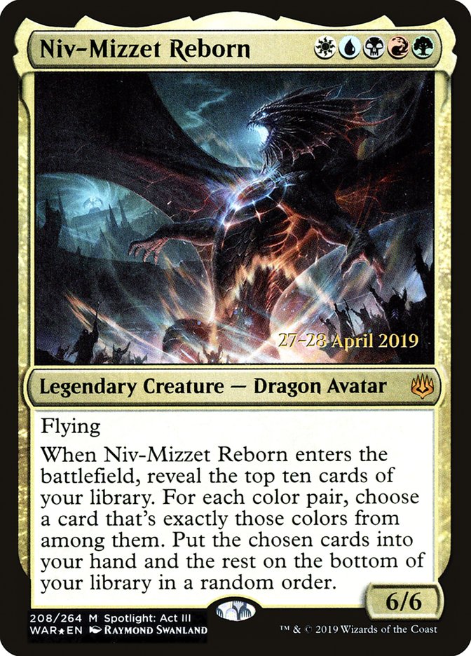 Niv-Mizzet Reborn  [War of the Spark Prerelease Promos] | Exor Games New Glasgow