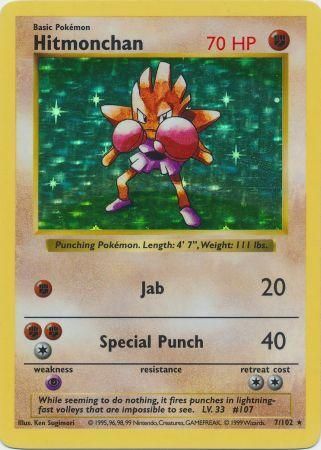 Hitmonchan (7/102) [Base Set Shadowless Unlimited] | Exor Games New Glasgow