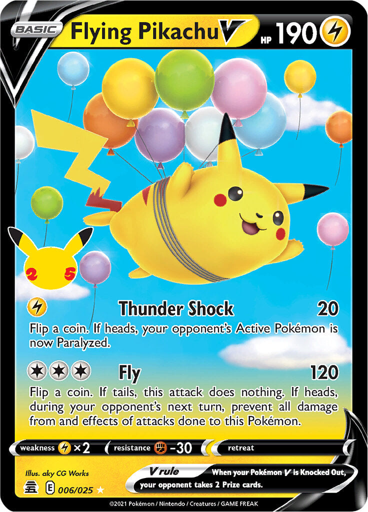 Flying Pikachu V (006/025) [Celebrations: 25th Anniversary] | Exor Games New Glasgow