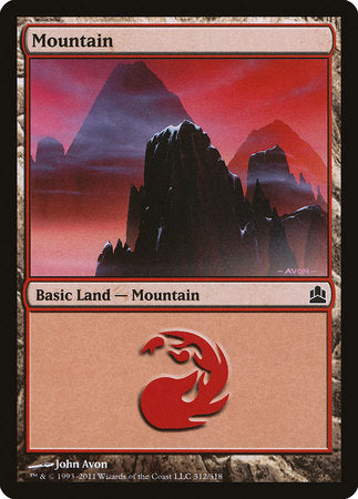 Mountain (312) [Commander 2011] | Exor Games New Glasgow