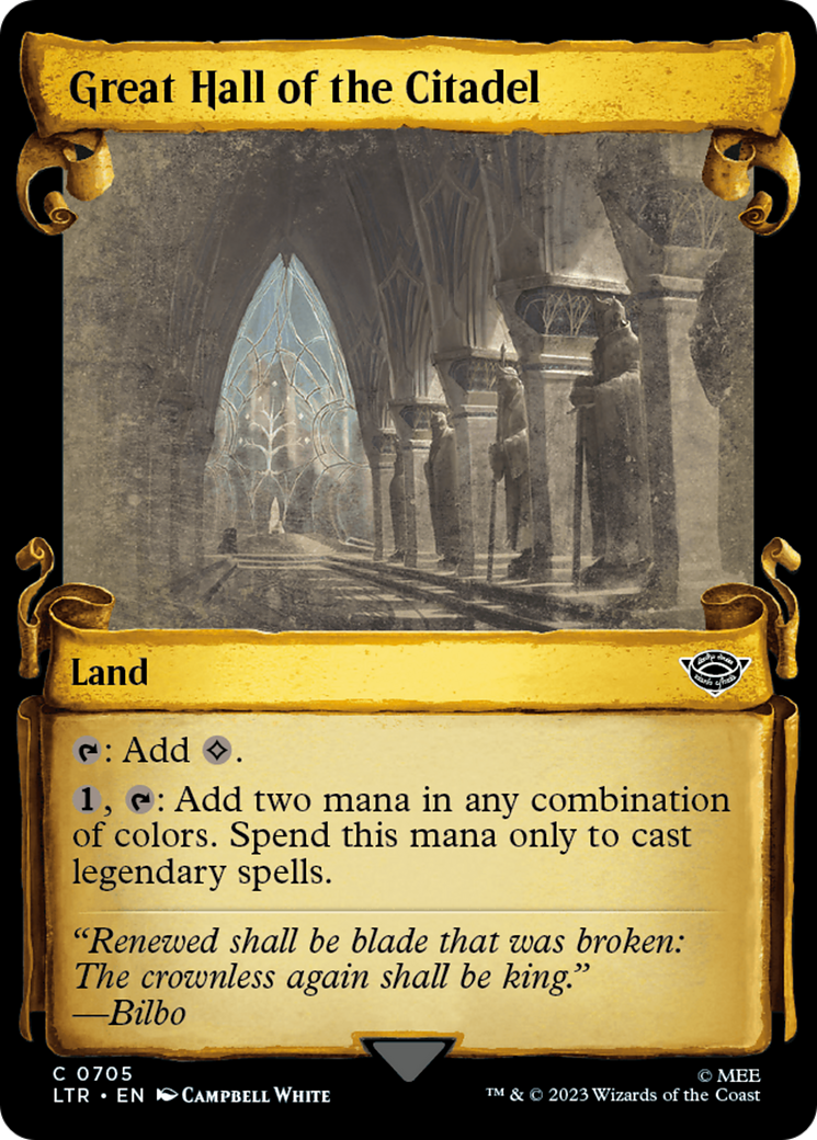 Great Hall of the Citadel [The Lord of the Rings: Tales of Middle-Earth Showcase Scrolls] | Exor Games New Glasgow