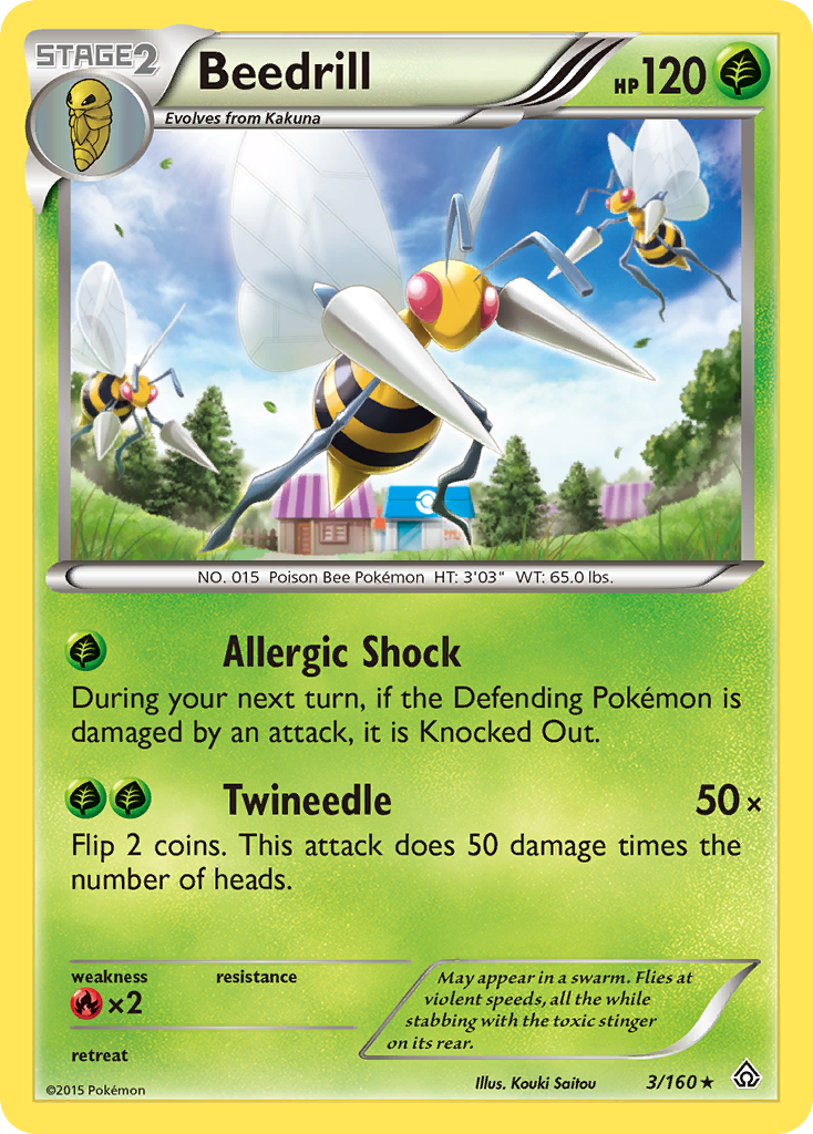 Beedrill (3/160) [XY: Primal Clash] | Exor Games New Glasgow