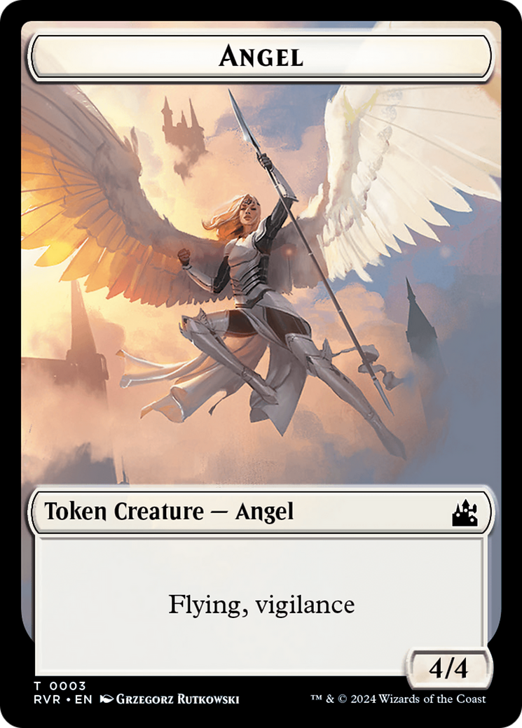 Angel Token (0003) [Ravnica Remastered Tokens] | Exor Games New Glasgow