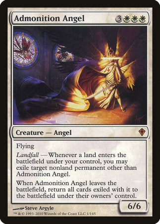 Admonition Angel [Worldwake] | Exor Games New Glasgow