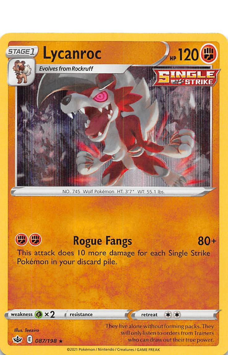 Lycanroc (087/198) [Sword & Shield: Chilling Reign] | Exor Games New Glasgow