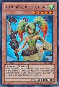 Reeze, Whirlwind of Gusto [HA06-EN012] Super Rare | Exor Games New Glasgow