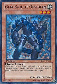 Gem-Knight Obsidian [HA06-EN031] Super Rare | Exor Games New Glasgow