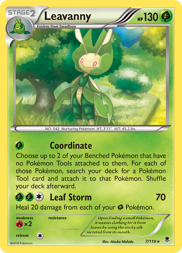 Leavanny (7/119) [XY: Phantom Forces] | Exor Games New Glasgow