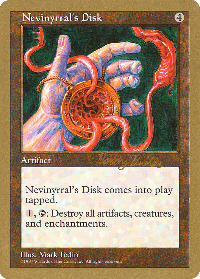 Nevinyrral's Disk (Randy Buehler) [World Championship Decks 1998] | Exor Games New Glasgow