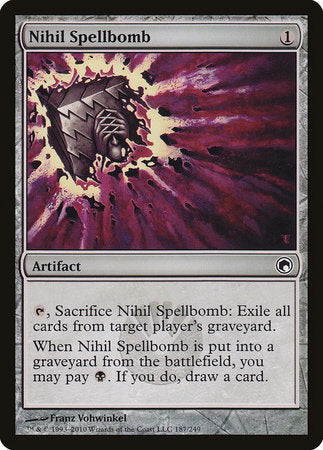 Nihil Spellbomb [Scars of Mirrodin] | Exor Games New Glasgow