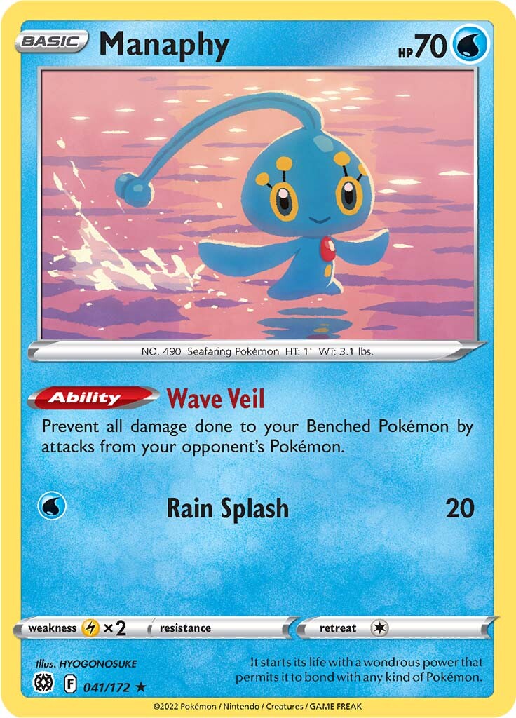 Manaphy (041/172) [Sword & Shield: Brilliant Stars] | Exor Games New Glasgow