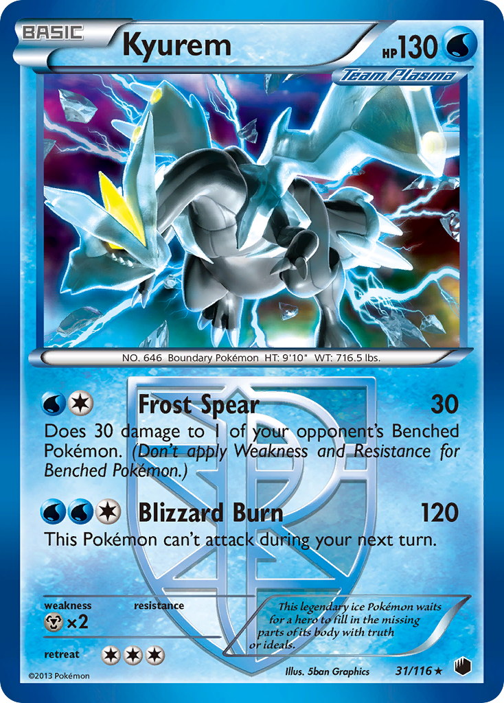 Kyurem (31/116) [Black & White: Plasma Freeze] | Exor Games New Glasgow