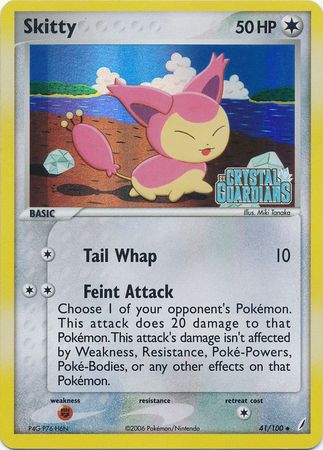 Skitty (41/100) (Stamped) [EX: Crystal Guardians] | Exor Games New Glasgow