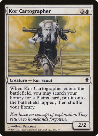 Kor Cartographer [Zendikar] | Exor Games New Glasgow