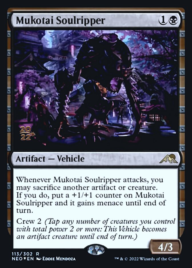 Mukotai Soulripper [Kamigawa: Neon Dynasty Prerelease Promos] | Exor Games New Glasgow