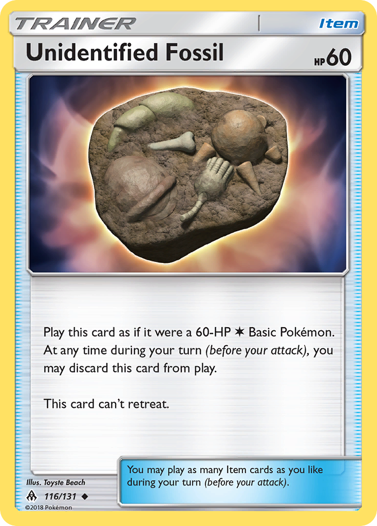 Unidentified Fossil (116/131) [Sun & Moon: Forbidden Light] | Exor Games New Glasgow