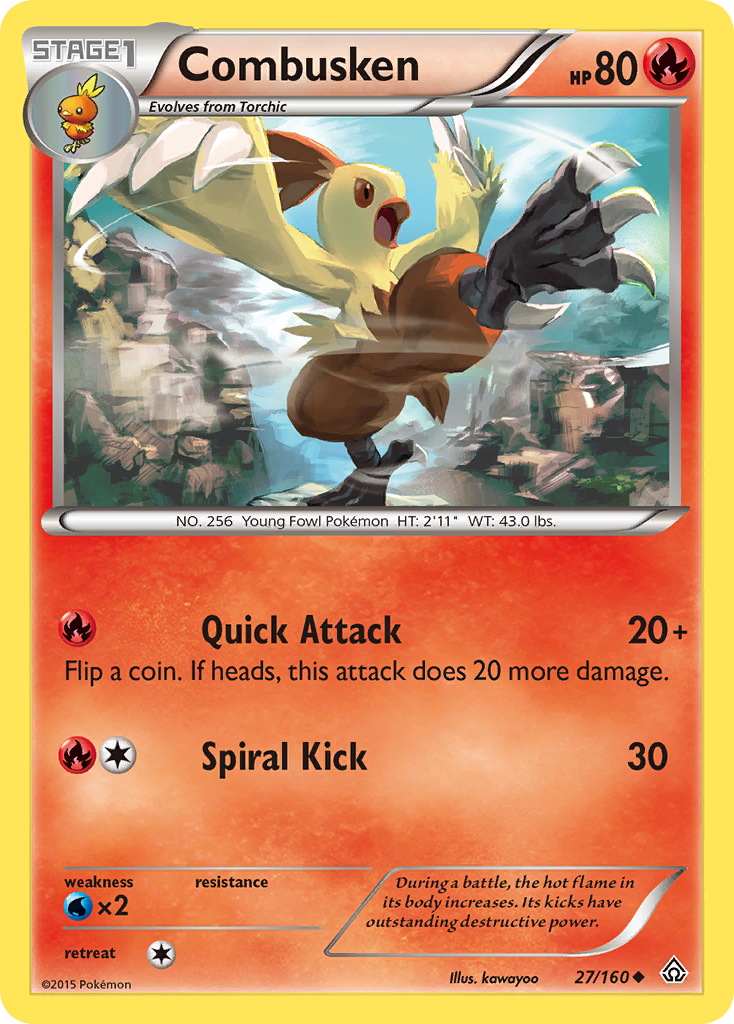 Combusken (27/160) [XY: Primal Clash] | Exor Games New Glasgow