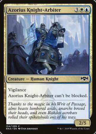 Azorius Knight-Arbiter [Ravnica Allegiance] | Exor Games New Glasgow