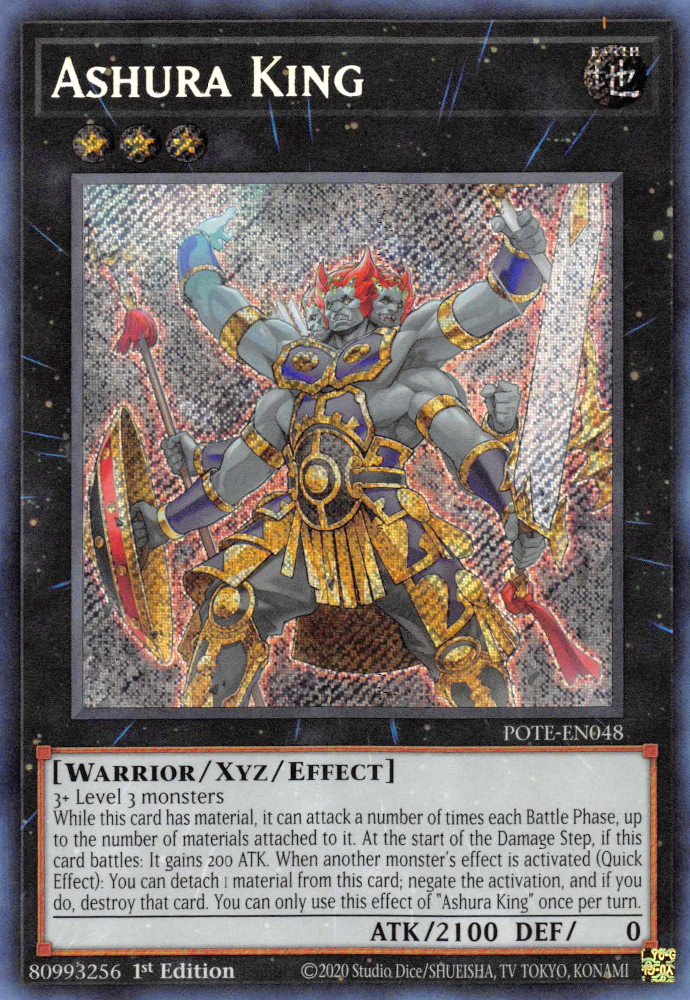 Ashura King [POTE-EN048] Secret Rare | Exor Games New Glasgow