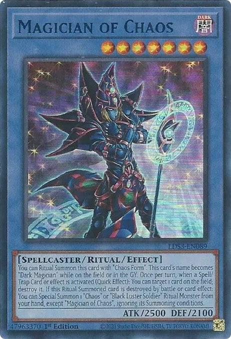 Magician of Chaos (Blue) [LDS3-EN089] Ultra Rare | Exor Games New Glasgow