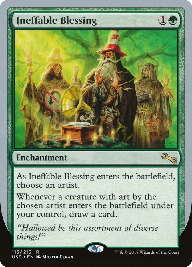 Ineffable Blessing ("choose an artist") [Unstable] | Exor Games New Glasgow