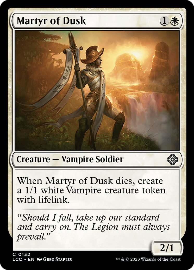 Martyr of Dusk [The Lost Caverns of Ixalan Commander] | Exor Games New Glasgow