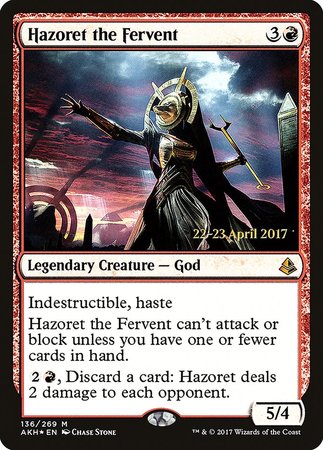 Hazoret the Fervent [Amonkhet Promos] | Exor Games New Glasgow