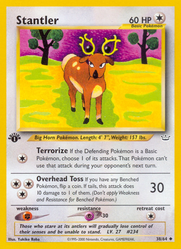 Stantler (38/64) [Neo Revelation 1st Edition] | Exor Games New Glasgow