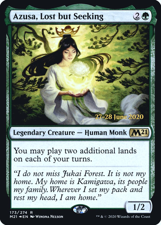 Azusa, Lost but Seeking  [Core Set 2021 Prerelease Promos] | Exor Games New Glasgow