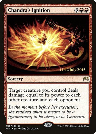 Chandra's Ignition [Magic Origins Promos] | Exor Games New Glasgow