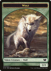 Wolf // Zombie Double-Sided Token [Commander 2015 Tokens] | Exor Games New Glasgow