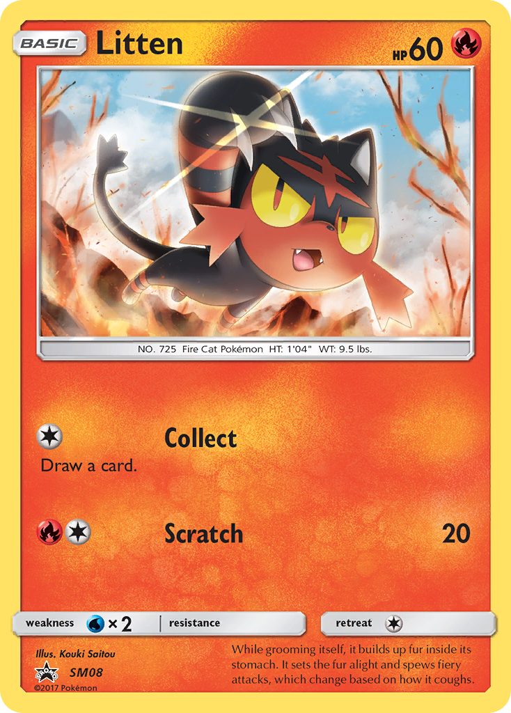 Litten (SM08) [Sun & Moon: Black Star Promos] | Exor Games New Glasgow