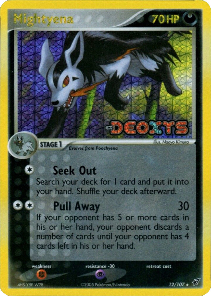 Mightyena (12/107) (Stamped) [EX: Deoxys] | Exor Games New Glasgow