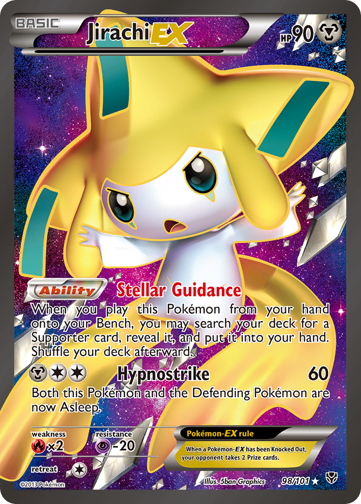 Jirachi EX (98/101) [Black & White: Plasma Blast] | Exor Games New Glasgow