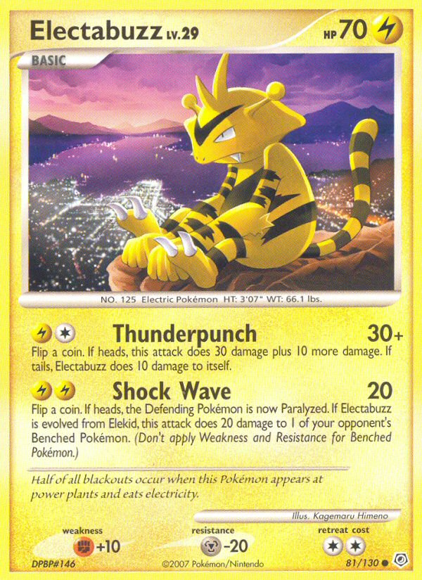 Electabuzz (81/130) [Diamond & Pearl: Base Set] | Exor Games New Glasgow