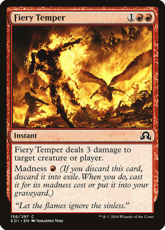 Fiery Temper [Shadows over Innistrad] | Exor Games New Glasgow