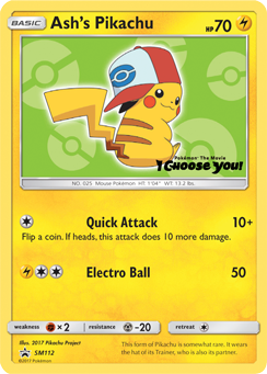 Ash's Pikachu (SM112) [Sun & Moon: Black Star Promos] | Exor Games New Glasgow