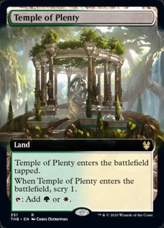 Temple of Plenty (Extended Art) [Theros Beyond Death] | Exor Games New Glasgow