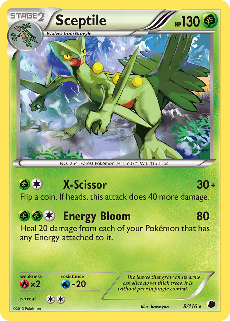 Sceptile (8/116) [Black & White: Plasma Freeze] | Exor Games New Glasgow