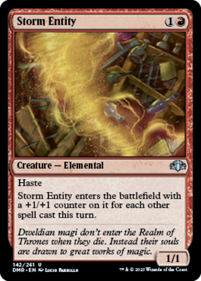 Storm Entity [Dominaria Remastered] | Exor Games New Glasgow