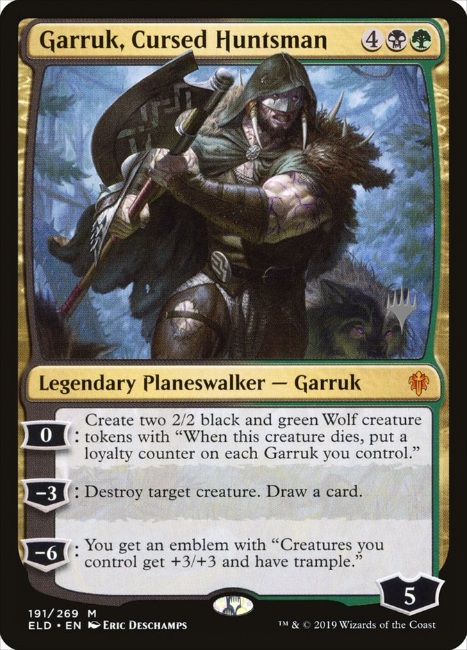 Garruk, Cursed Huntsman (Promo Pack) [Throne of Eldraine Promos] | Exor Games New Glasgow